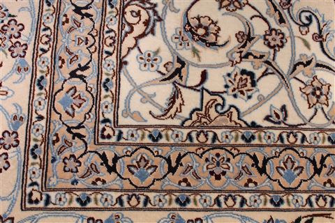 Nain Beige Hand Knotted 103 X 136 Area Rug 254-29369 Image 4