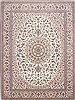 Nain Beige Hand Knotted 103 X 136 Area Rug 254-29369 Thumb 0