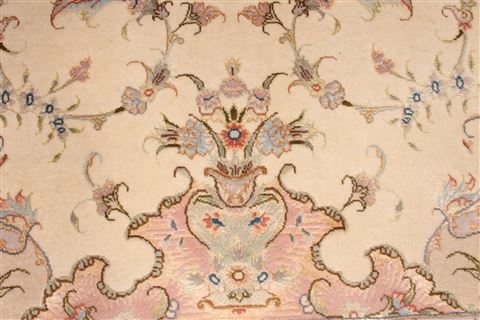 Tabriz Purple Hand Knotted 100 X 136 Area Rug 254-29372 Image 6