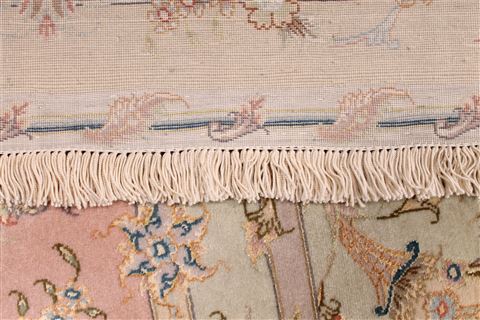 Tabriz Purple Hand Knotted 100 X 136 Area Rug 254-29372 Image 7