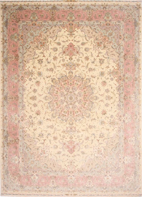 Tabriz Purple Hand Knotted 100 X 136 Area Rug 254-29372 Image 0