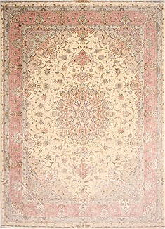 Tabriz Purple Hand Knotted 10'0" X 13'6"  Area Rug 254-29372