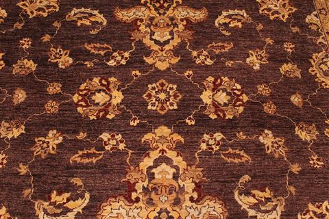 Pishavar Beige Hand Knotted 100 X 134 Area Rug 254-29373 Image 2