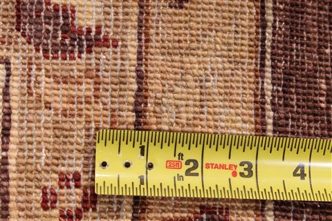 Pishavar Beige Hand Knotted 100 X 134 Area Rug 254-29373 Image 7
