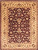 Pishavar Beige Hand Knotted 100 X 134  Area Rug 254-29373 Thumb 0