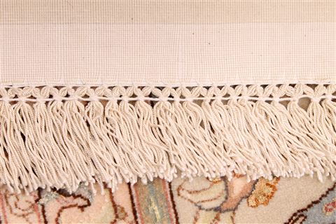 Tabriz Beige Hand Knotted 910 X 131 Area Rug 254-29374 Image 7