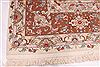 Tabriz Beige Hand Knotted 97 X 139 Area Rug 254-29376 Thumb 2