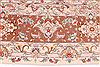 Tabriz Beige Hand Knotted 97 X 139 Area Rug 254-29376 Thumb 4