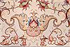Tabriz Beige Hand Knotted 97 X 139 Area Rug 254-29376 Thumb 6