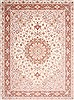Tabriz Beige Hand Knotted 97 X 139 Area Rug 254-29376 Thumb 0