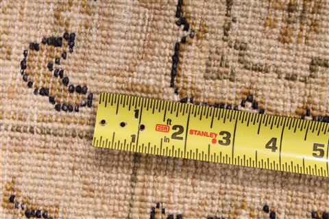Pishavar Beige Hand Knotted 101 X 131 Area Rug 254-29377 Image 7