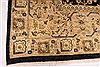 Pishavar Beige Hand Knotted 101 X 131 Area Rug 254-29377 Thumb 2