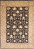 Pishavar Beige Hand Knotted 101 X 131  Area Rug 254-29377 Thumb 0