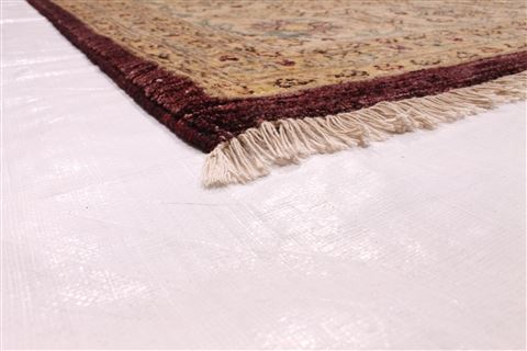 Pishavar Beige Hand Knotted 910 X 142 Area Rug 254-29379 Image 1