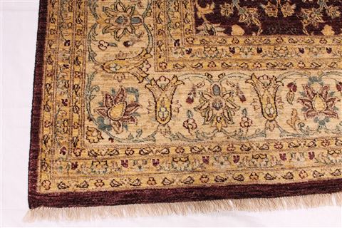 Pishavar Beige Hand Knotted 910 X 142 Area Rug 254-29379 Image 2