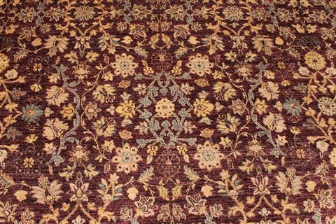 Pishavar Beige Hand Knotted 910 X 142 Area Rug 254-29379 Image 3