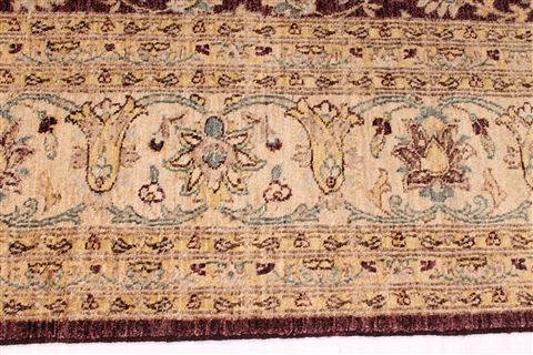 Pishavar Beige Hand Knotted 910 X 142 Area Rug 254-29379 Image 4
