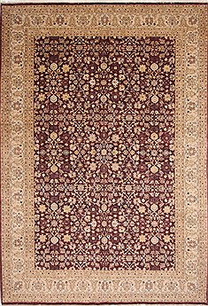 Pishavar Beige Hand Knotted 9'10" X 14'2"  Area Rug 254-29379