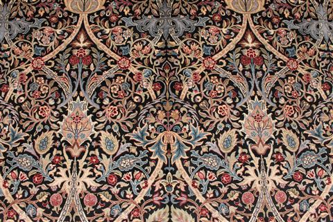 Tabriz Beige Hand Knotted 101 X 145 Area Rug 254-29380 Image 3
