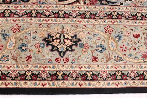 Tabriz Beige Hand Knotted 101 X 145 Area Rug 254-29380 Image 4