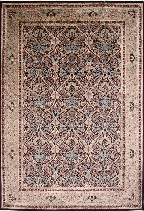 Tabriz Beige Hand Knotted 101 X 145 Area Rug 254-29380 Image 0