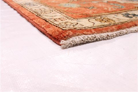 Heriz Blue Hand Knotted 95 X 130 Area Rug 254-29382 Image 1