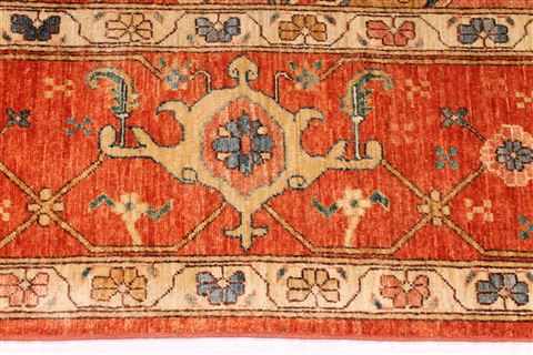 Heriz Blue Hand Knotted 95 X 130 Area Rug 254-29382 Image 4