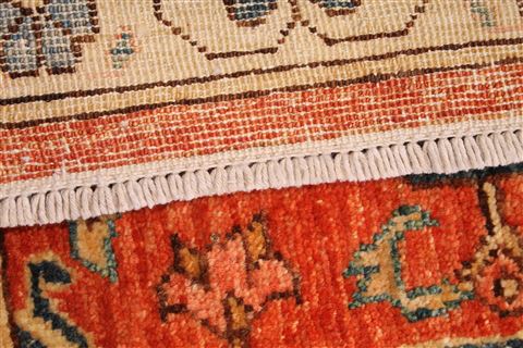 Heriz Blue Hand Knotted 95 X 130 Area Rug 254-29382 Image 6