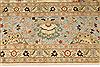 Agra Beige Hand Knotted 101 X 141 Area Rug 254-29383 Thumb 4