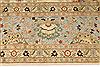 Agra Beige Hand Knotted 101 X 141  Area Rug 254-29383 Thumb 4