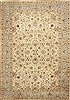 Agra Beige Hand Knotted 101 X 141 Area Rug 254-29383 Thumb 0