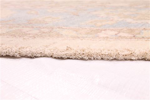 Pishavar Beige Round Hand Knotted 710 X 711 Area Rug 254-29384 Image 1
