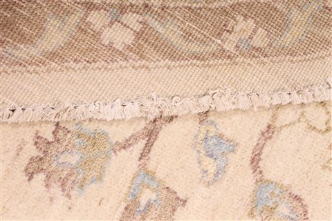 Pishavar Beige Round Hand Knotted 710 X 711 Area Rug 254-29384 Image 4