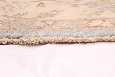 Pishavar Beige Round Hand Knotted 710 X 80 Area Rug 254-29385 Image 2