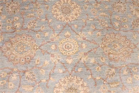 Pishavar Beige Round Hand Knotted 710 X 80 Area Rug 254-29385 Image 4