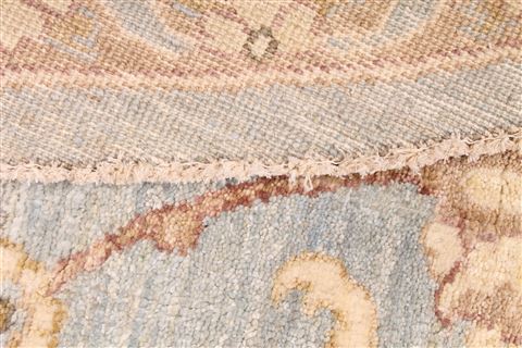 Pishavar Beige Round Hand Knotted 710 X 80 Area Rug 254-29385 Image 6
