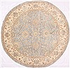 Pishavar Beige Round Hand Knotted 710 X 80  Area Rug 254-29385 Thumb 0