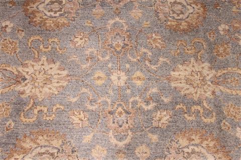Pishavar Beige Round Hand Knotted 710 X 80 Area Rug 254-29387 Image 3