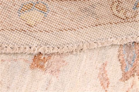 Pishavar Beige Round Hand Knotted 70 X 70 Area Rug 254-29389 Image 5