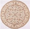 Pishavar Beige Round Hand Knotted 70 X 70 Area Rug 254-29389 Thumb 0
