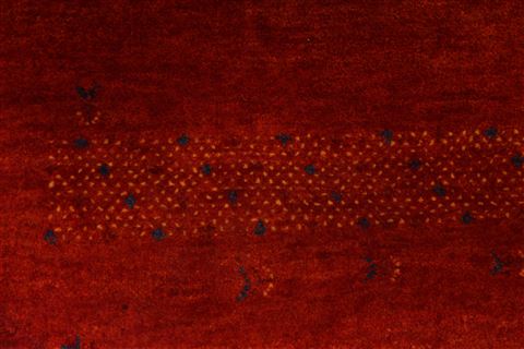 Gabbeh Red Round Hand Knotted 62 X 62 Area Rug 254-29390 Image 2
