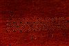Gabbeh Red Round Hand Knotted 62 X 62 Area Rug 254-29390 Thumb 2