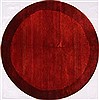 Gabbeh Red Round Hand Knotted 62 X 62  Area Rug 254-29390 Thumb 0