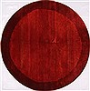 Gabbeh Red Round Hand Knotted 62 X 62 Area Rug 254-29390 Thumb 0