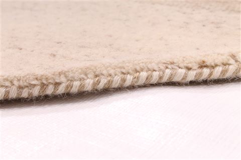 Gabbeh Beige Round Hand Knotted 65 X 65 Area Rug 254-29391 Image 1