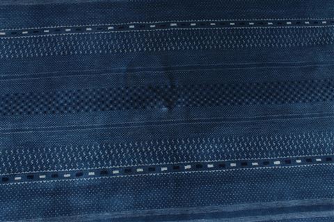 Gabbeh Blue Round Hand Knotted 65 X 65 Area Rug 254-29392 Image 2