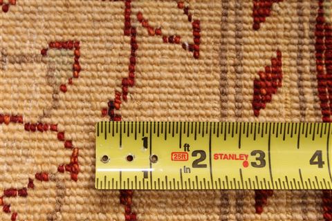 Pishavar Beige Hand Knotted 122 X 1410 Area Rug 254-29393 Image 7