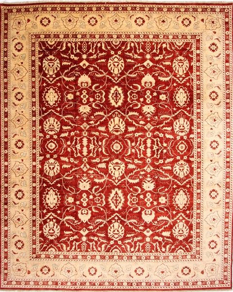 Pishavar Beige Hand Knotted 122 X 1410 Area Rug 254-29393 Image 0