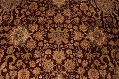 Agra Beige Hand Knotted 118 X 150 Area Rug 254-29394 Image 3