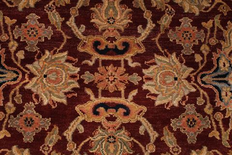 Agra Beige Hand Knotted 118 X 150 Area Rug 254-29394 Image 6